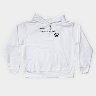 Father's Day: Cat Dad Cat Father Kids Hoodie